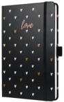 Sigel Hstáidőnaptár 2026 heti SIGEL A5 kemény borító, Jolie, Dark love (J6335)