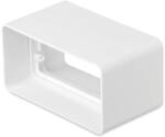 airRoxy Szögletes légcsatorna toldóidom, 55 x110 mm, ABS (AIR-02-411) (AIR-02-411)