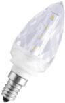 GTV LED fényforrás, E14, gyertya kristály minta, 33SMD3014, 3W, 220lm, 3000K, 230V/AC (GTV-LD-KR3WST-32) (GTV-LD-KR3WST-32)