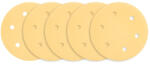 GRAPHITE Csiszolópapír tépőzáras 225mm, K180, 6 lyukakkal, 59G264, 59G265 csiszológéphez, 5db (54H031)