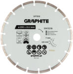 GRAPHITE Gyémánt vágókorong 230x22.2mm, szegmenses, száraz (57T313) - storeplace