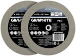GRAPHITE Köszörűkorong asztali köszörűhöz, P60, 125x12.7mm, 20/16/12.7mm redukálógyűrűkkel, 2db (57T127) - storeplace