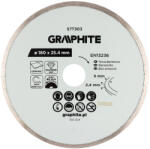 GRAPHITE Gyémánt vágókorong 180x25, 4mm, vizes (57T303) - storeplace