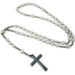 HARAHU Rózsafüzér Nyakék - Fehér KP34097