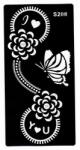  Henna tetováló sablon S208