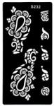  Henna tetováló sablon S232