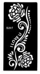  Henna tetováló sablon S207