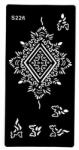  Henna tetováló sablon S226