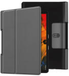  LEATHER Lenovo Yoga Smart Tab 10 flip cover szürke