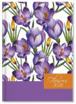 PD Calendar Határidőnapló Period Flowers B/6 heti Purple papír 2026