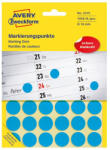 AVERY Etikett AVERY 3375 jelölőpont 18mm kék 1056 címke/doboz 22 ív/doboz (3375) - papir-bolt