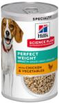 Hill's Hill' s Science Plan Perfect Weight konzerv eledel felnőtt kutyáknak csirkehússal 12 x 363 g