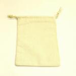  Natúr vászon szütyő, mérete: 11, 5x16, 5 cm