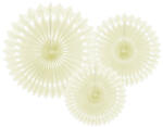  Decorative Rosettes, Light Cream, 20-30cm (1 pkt / 3 pc. ) (RPB1-079J)