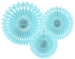  Decorative Rosettes, Light Blue, 20-30cm (1 pkt / 3 pc. ) (RPB1-011J)