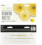  Dekoratív rozetták Fincsi, világos sárga (1 db / 3 db) (RPK20-084J)
