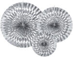  Dekoratív rozetták, ezüst (1 db / 3 db) (RPK12-018M)