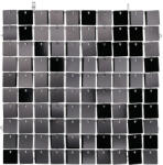  Háttérpanel, négyzet alakú, fekete, 30x30 cm (PAN1P-010)