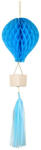  Méhsejt dekoráció Légballon, kék (DB3-001)