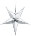  Papír csillag, 45 cm, ezüst (GWP1-45-018M)