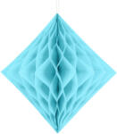  Méhsejt dekoráció Gyémánt alak, világos égszínkék, 30cm (DH30-011J)