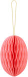  Papír dekoráció méhsejt Tojás, rózsaszín, 12 cm (ZDP3-12-081)