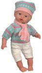 RSTA Кукла-бебе RS Toys - Момченце, с руса коса и синя шапка, 42 cm (10950)