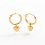 Joolim Jewelry Sweetheart Hoops - 18K aranyozott, hipoallergén fülbevaló