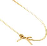 Joolim Jewelry Golden Bow - 18K aranyozott, hipoallergén, rozsdamentes acél
