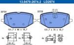 ATE Set placute frana ATE 13.0470-2674.2 (13.0470-2674.2)
