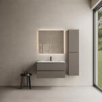 MARMY CODE 90x46x50 függesztett alsószekrény, 2 fiók, laminált (mosdó nélkül) Dark Taupe 20 20 22 09 00 74 (20 20 22 09 00 74)