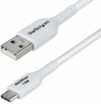 StarTech - 3 m-es USB-A - USB-C töltőkábel, töltés és szinkronizálás, 3A gyors töltőkábel - USB2AC3MNCWHE (USB2AC3MNCWHE)