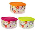 SOLMAZER IRIS Natural négyszögletes tál tetővel 4.200ml (162058-001) (162058-001)