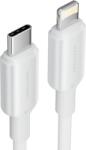 Vention USB Type C kábel, VENTION, Apple-hez, gyorstöltés PD 27W, 3A, PVC, fehér, 2m (LAKWH@#LY1111)