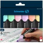 Schneider Szövegkiemelő készlet, 1-5 mm, Job Pastel, 6 különböző pasztell szín