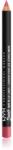 NYX Professional Makeup Suede Matte Lip Liner Matt ajakceruza árnyalat 29 Sao Paulo 1 g