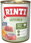 RINTI 24x800g RINTI Sensible Pulyka & sárgarépa nedves kutyaeledel