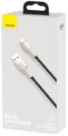 Baseus Cablu de date Baseus Cafule Series Metal Data, USB/USB Type C, 66 W, 2 m (Negru/Argintiu)