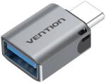 Vention Adapter szellőzőnyílás, USB-anya USB-C-hez, alumínium, szürke