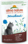 Almo Nature 6x70g Almo Nature Functional Sterilised marha nedves macskatáp