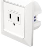 LogiLink Priza Logilink PA0332, 2xUSB-C PD 3.0 25W, IP20 (Alb) (PA0332)
