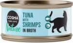 Cosma 6x70g Cosma Nature nedves macskatáp - Tonhal & garnéla