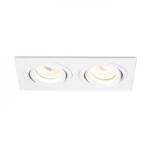 Rendl light studio PASADENA GU10 SQ II süllyesztett lámpa fehér 230V GU10 2x50W (R12713)