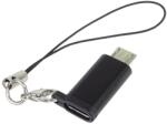 PremiumCord USB 2.0 Type C Micro USB Átalakító Fekete 3cm kur31-29 (kur31-29)