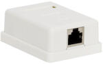 VEZ Fali aljzat - 05396 (Cat5e, FTP, RJ45, árnyékolt, fehér) (05396)