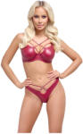 Cottelli Collection Party - fényes hatású melltartó szett (piros) (22142373251) - szexaruhaz
