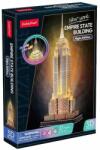 CubicFun 3D puzzle játék 37 darabos Empire State Building éjszakai változat LED világítással (6944588205393)