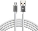 everActive Cablu telefon everActive silicon USB la micro-USB, fast-charge, 2.4A, 1m, alb (CBS-1MW)