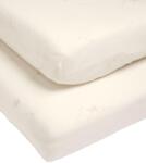 Mamas & Papas Чаршаф с ластик Mamas & Papas Welcome to the World Duckling - Cream, 2 броя, 70 x 142 cm (779592800) - ozone