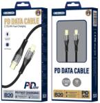 Jellico kábel B20 USB-C - Lightning PD 30W 1M Fekete